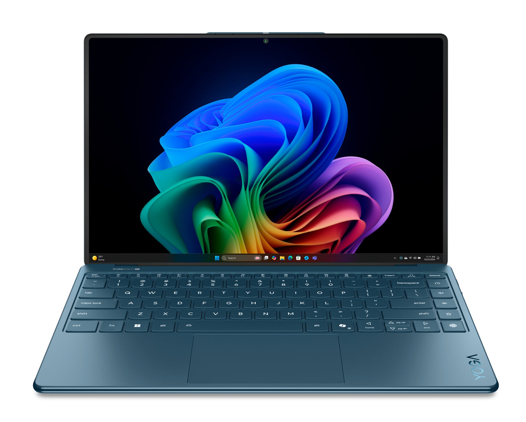 Lenovo Yoga Slim 9 14ILL10 Copilot+ PC Intel Core Ultra 7 258V Laptop 14" Touchscreen WQUXGA 32 GB LPDDR5x-SDRAM 1 TB SSD Wi-Fi 7 (802.11be) Windows 11 Home English Teal