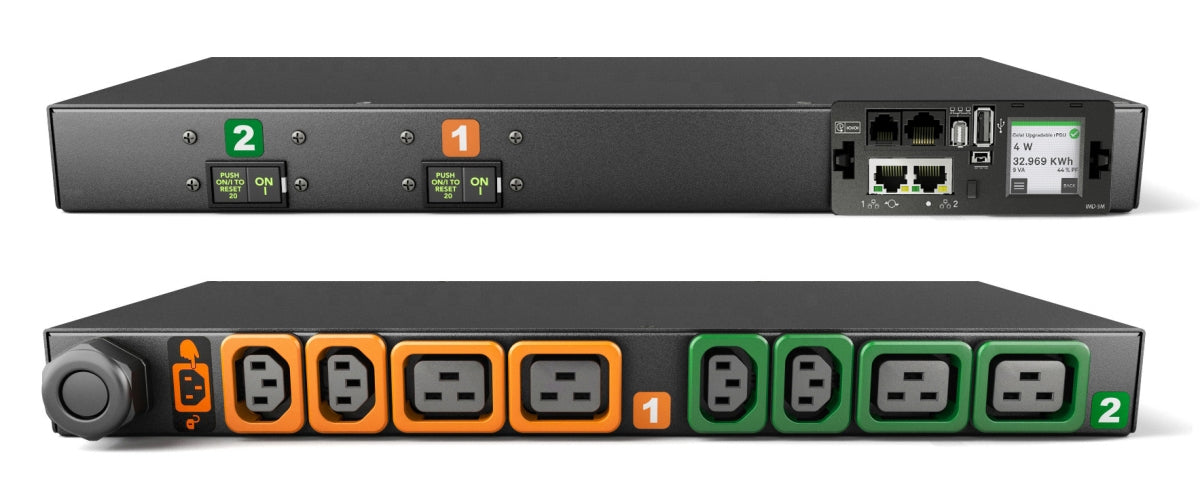 Vertiv Geist MN05M1R1-08P448-3TL6A0H10-S power distribution unit (PDU) 8 AC outlet(s) 0U Black