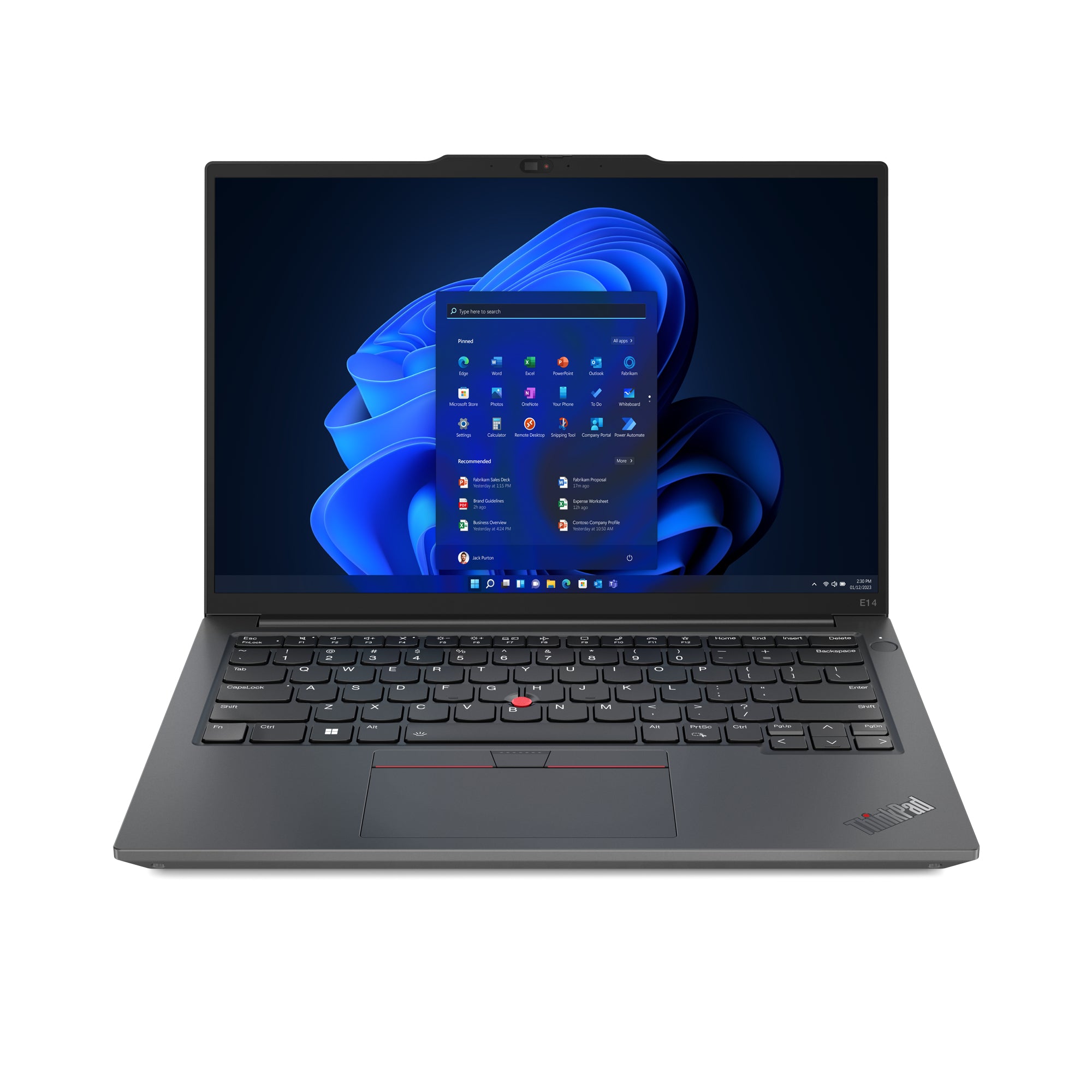 Lenovo ThinkPad E14 Gen 5 (Intel) Intel® Core™ i5 i5-1335U Laptop 14" WUXGA 16 GB DDR4-SDRAM 256 GB SSD Wi-Fi 6 (802.11ax) Windows 11 Pro US English Graphite, Black