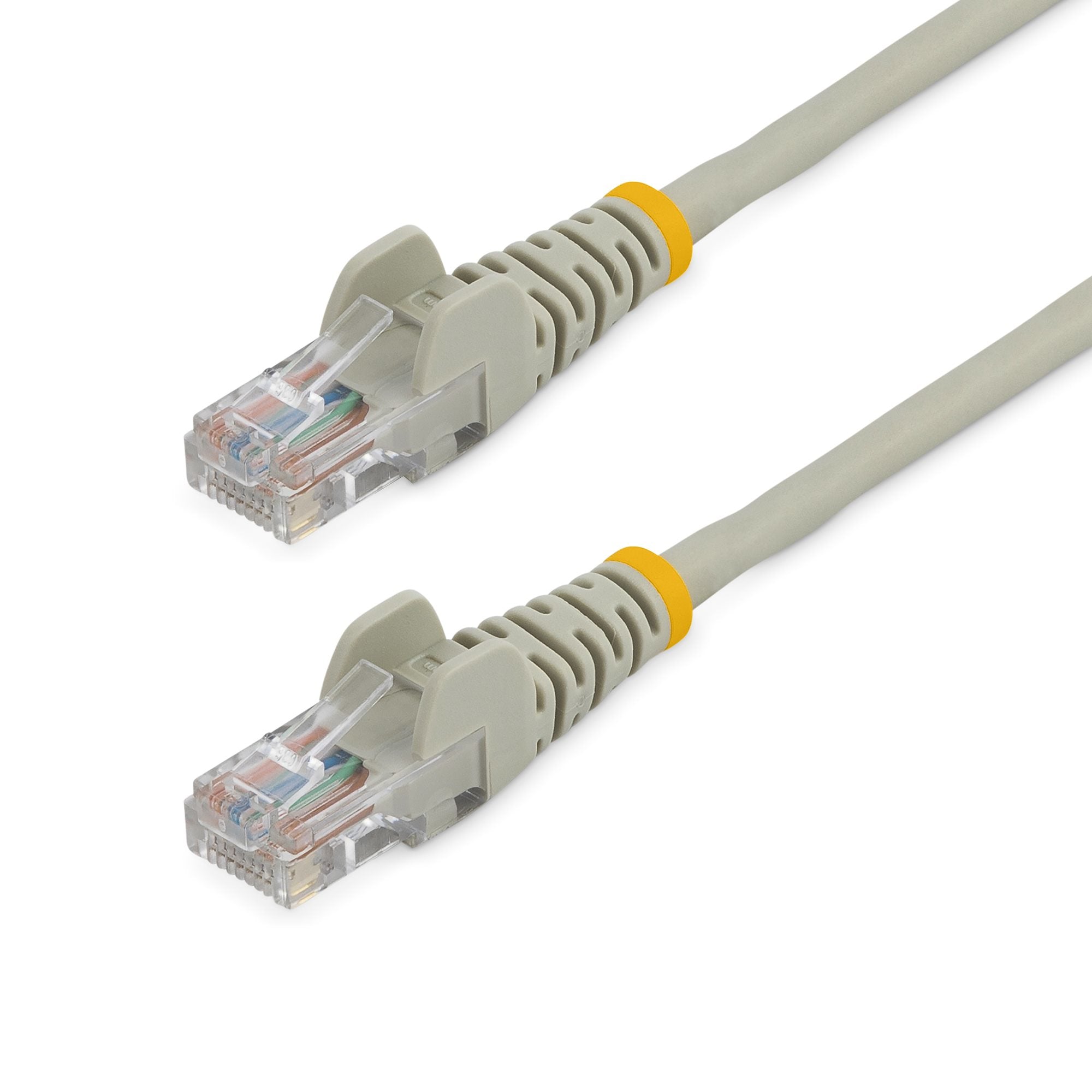 StarTech.com 7 ft Gray Snagless Category 5e (350 MHz) UTP Patch Cable networking cable 83.9" (2.13 m)