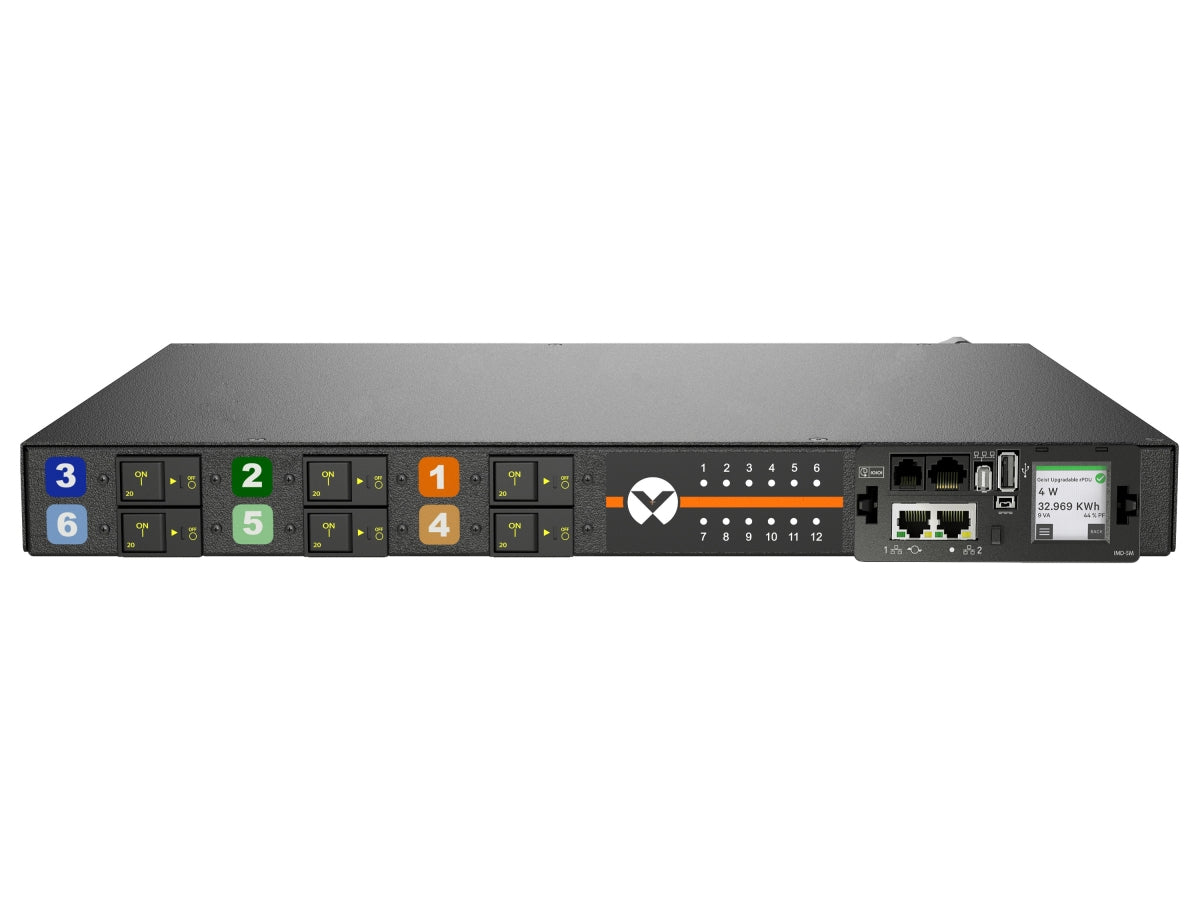 Vertiv Geist MNR5M1R6-12CF13-3PS56B0H10-S power distribution unit (PDU) 12 AC outlet(s) 0U Black