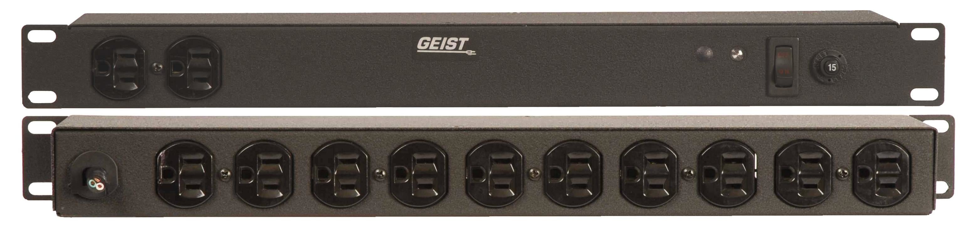Vertiv Geist BR120-10 power distribution unit (PDU) 12 AC outlet(s) 0U Black
