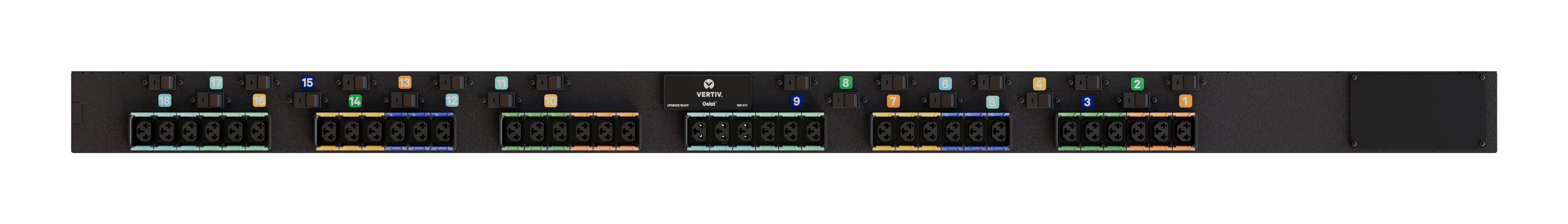 Vertiv PowerIT VP1UA0A1 power distribution unit (PDU) 36 AC outlet(s) 0U Black