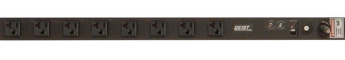 Vertiv Geist VSSK084-102R20 power distribution unit (PDU) 8 AC outlet(s) 0U Black