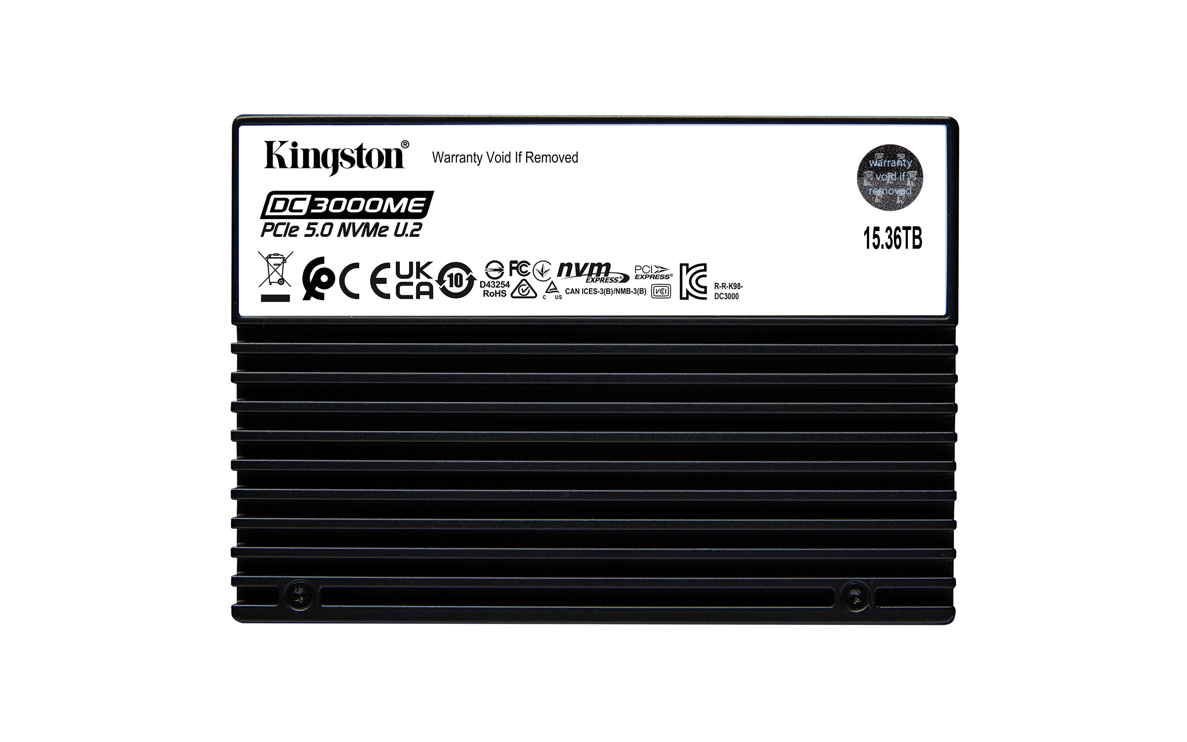 Kingston Technology 15.36TB DC3000ME U.2 PCIe 5.0 NVMe TCG Opal Enterprise SSD