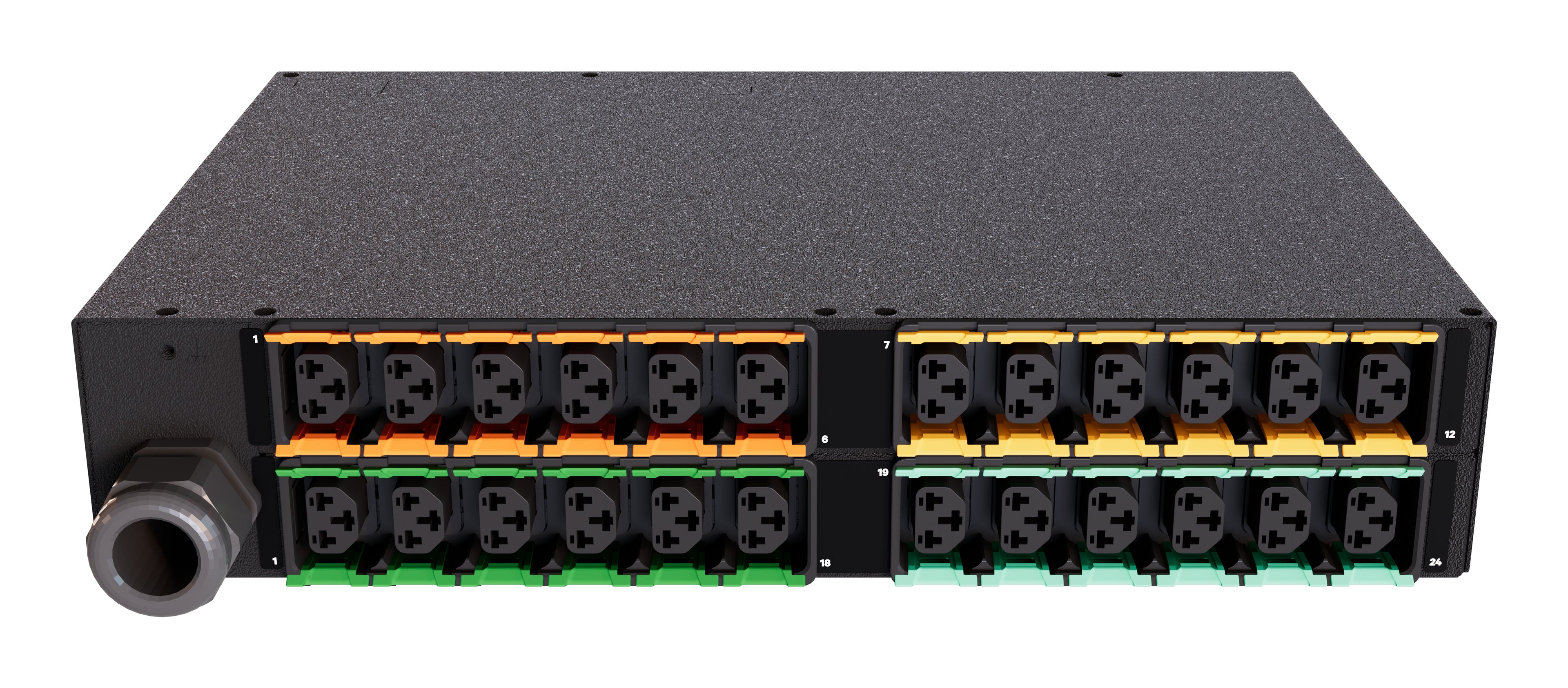 Vertiv PowerIT VP4U62A0 power distribution unit (PDU) 24 AC outlet(s) 2U Black