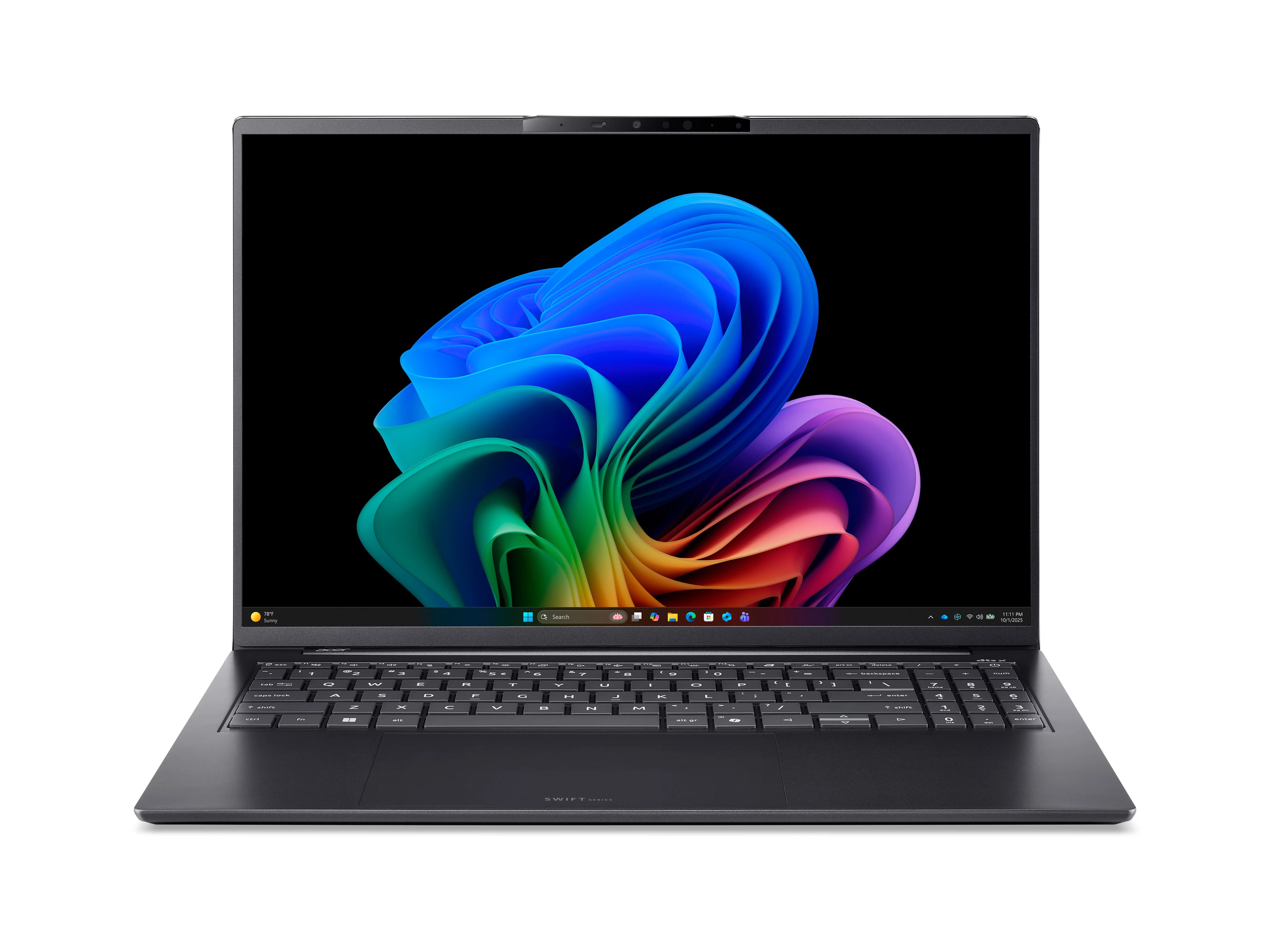 Acer Swift Go 16 AI SFG16-I71T-79Q6 Copilot+ PC Intel Core Ultra 7 355 Laptop 16" Touchscreen WUXGA 32 GB LPDDR5x-SDRAM 1 TB SSD Wi-Fi 7 (802.11be) Windows 11 Home Gray