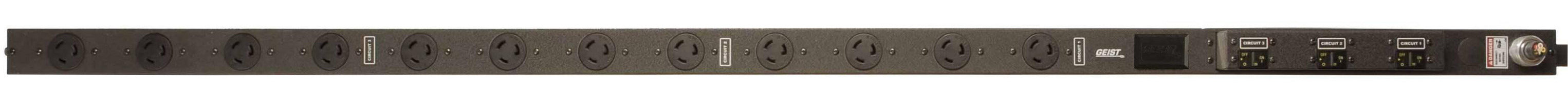 Vertiv XPB123-103L20TL21 power distribution unit (PDU) 12 AC outlet(s) 0U Black
