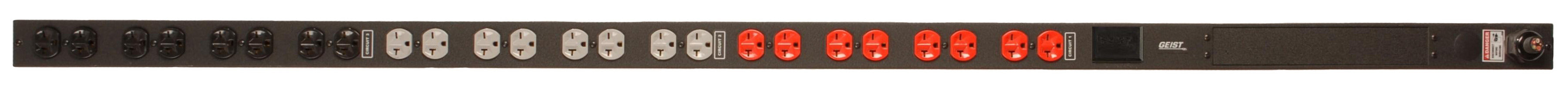 Vertiv VHVBN248-102D20TL21 power distribution unit (PDU) 24 AC outlet(s) 0U Black