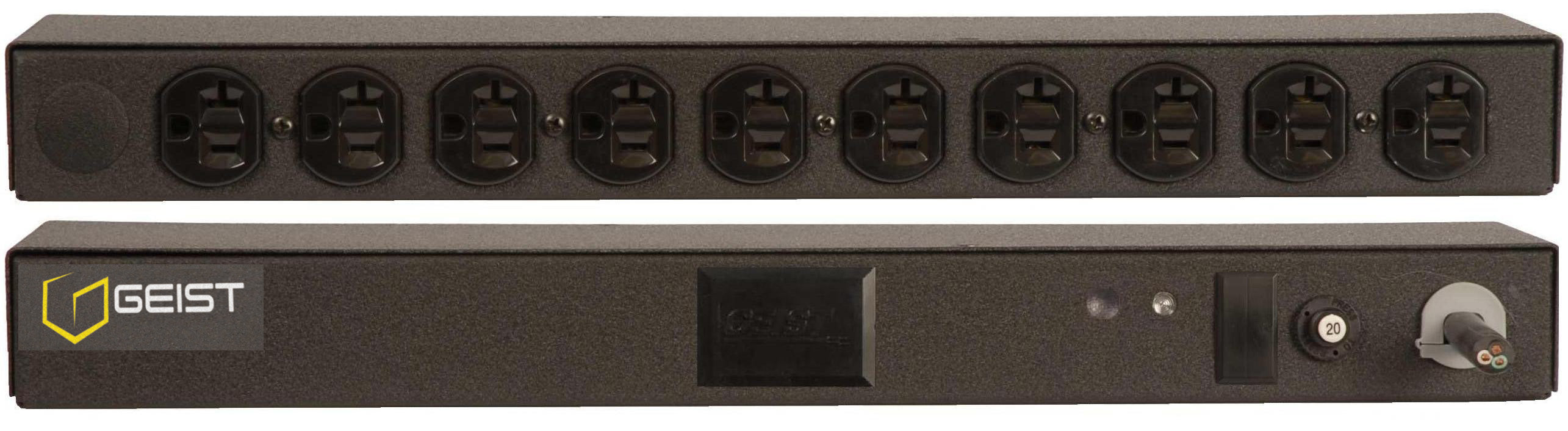 Vertiv Geist BRFN100-1025TL power distribution unit (PDU) 10 AC outlet(s) 0U Black