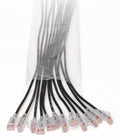 Legrand EZFPR6A03Q12-00 networking cable Black 35.4" (0.9 m) Cat6a