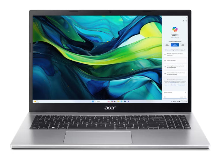 Acer Aspire Go 15 AG15-42P-R917 AMD Ryzen™ 7 7730U Laptop 15.6" Full HD DDR4-SDRAM 512 GB SSD Wi-Fi 6 (802.11ax) Windows 11 Home Silver