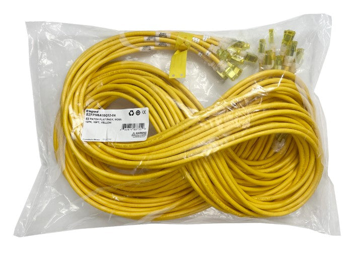 Legrand EZ Patch networking cable Yellow 83.9" (2.13 m) Cat6a