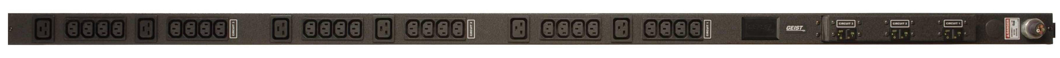 Vertiv XPB308-103IN6TL21 power distribution unit (PDU) 24 AC outlet(s) 0U Black