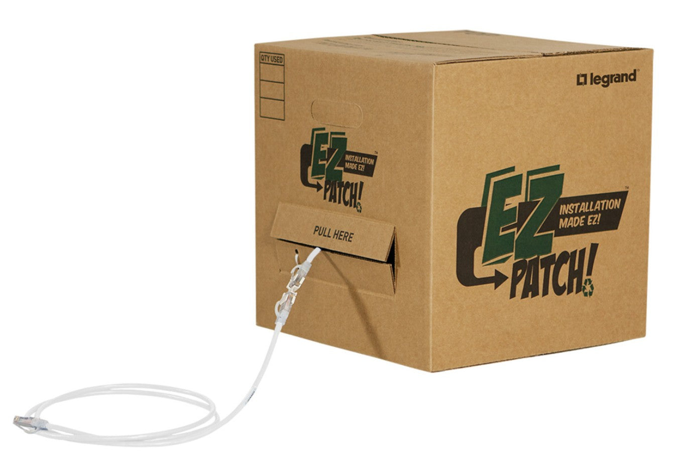 Legrand EZ Patch Box networking cable White 179.9" (4.57 m) Cat6