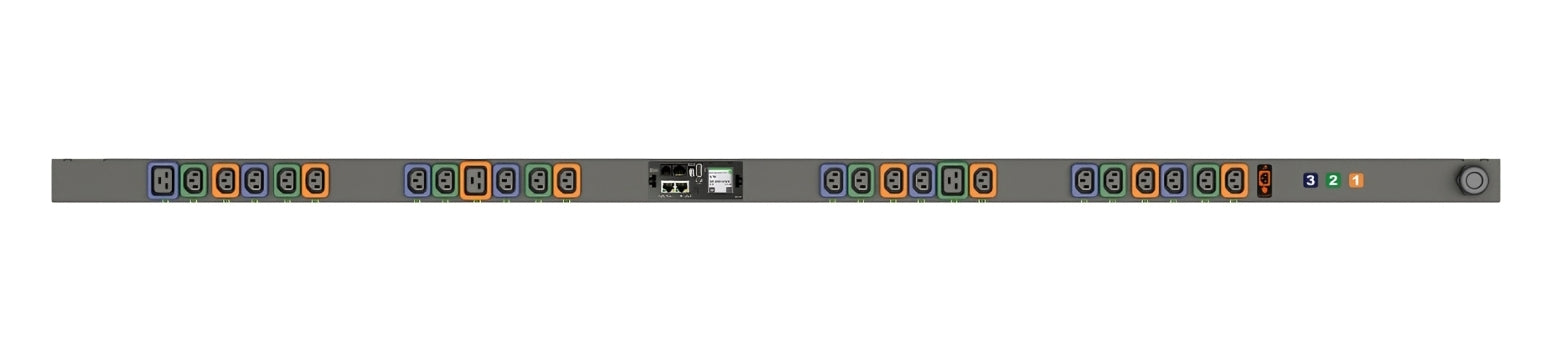 Vertiv Geist MNS5MGB0-24PK38-2TL21A0A10-S-A power distribution unit (PDU) 24 AC outlet(s) Black