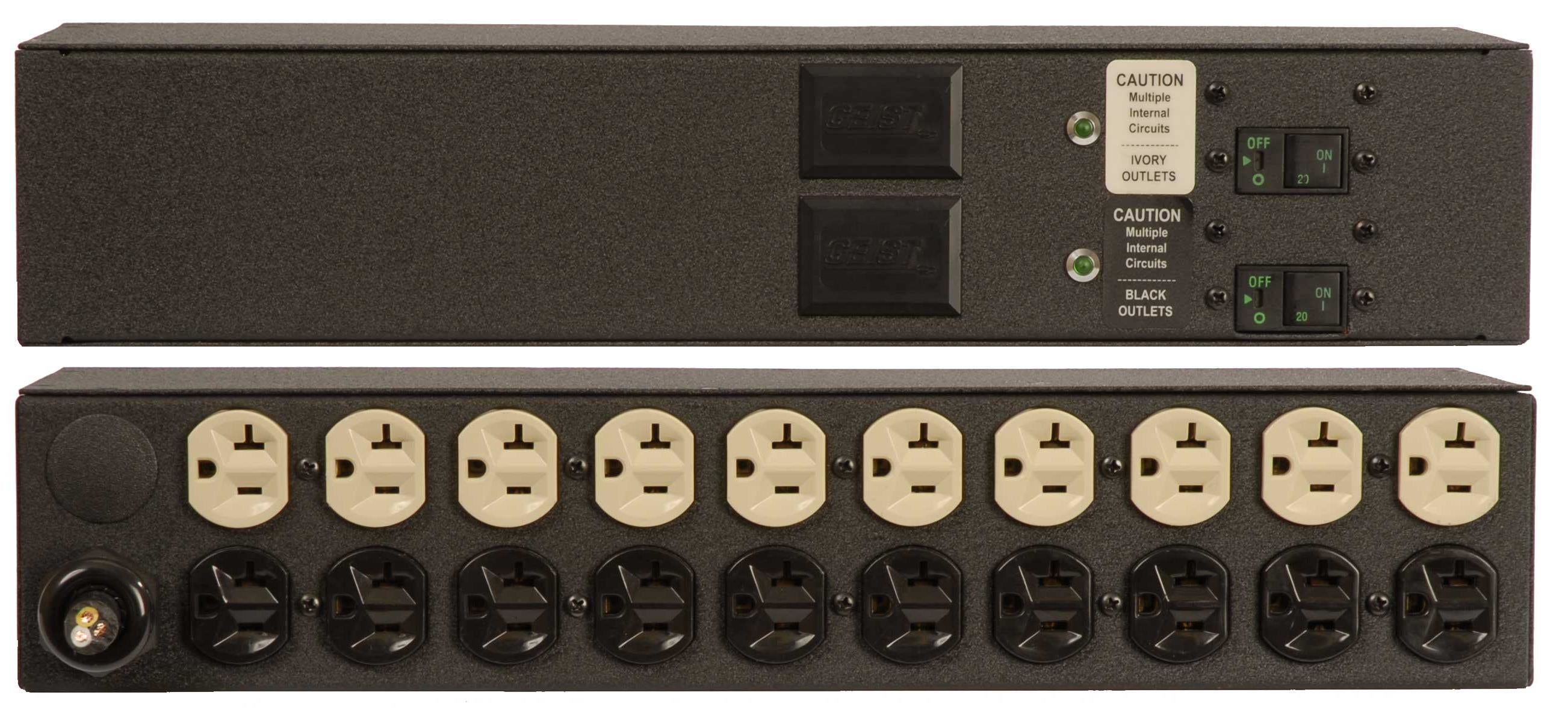 Vertiv 2XPR200-103D20TL5 power distribution unit (PDU) 20 AC outlet(s) 0U Black