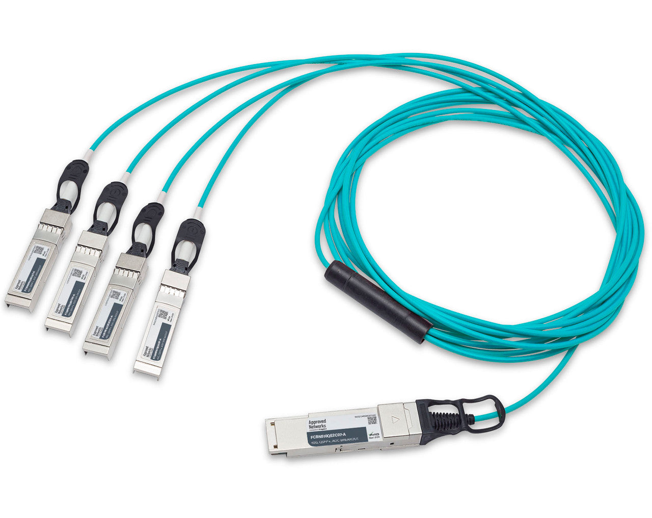 Legrand FCBN510QE2C07-A InfiniBand/fibre optic cable 275.6" (7 m) QSFP+ 4x QSFP+ AOC Aqua color