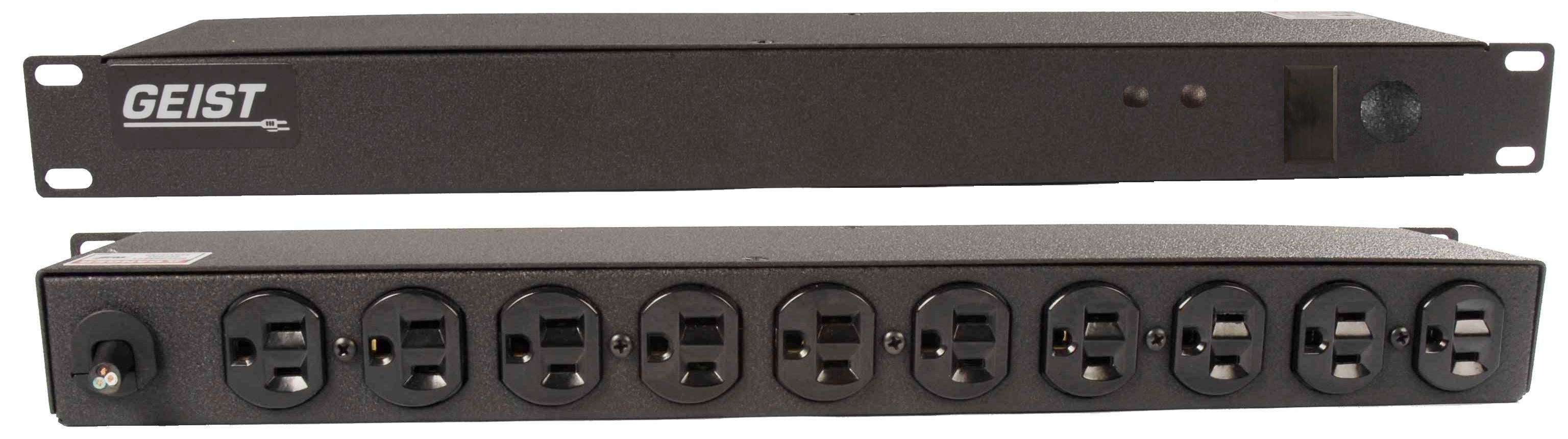 Vertiv JRN102-101D15ST5 power distribution unit (PDU) 10 AC outlet(s) 0U Black
