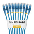 StarTech.com N6PAT6INBLS10PK networking cable Blue 7.87" (0.2 m) Cat6 U/UTP (UTP)