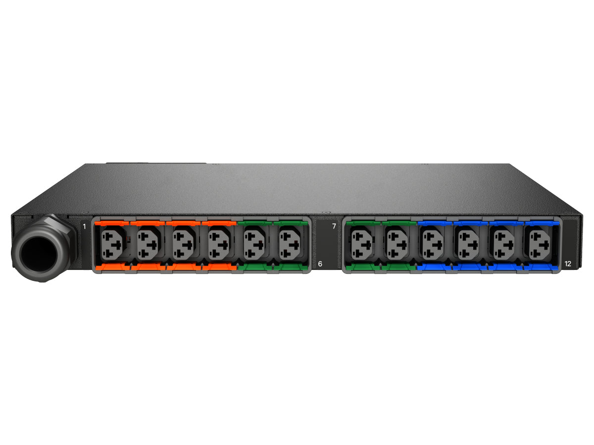 Vertiv Geist MNU5M1R6-12CF18-3TL15A0H10-S power distribution unit (PDU) 12 AC outlet(s) 0U Black