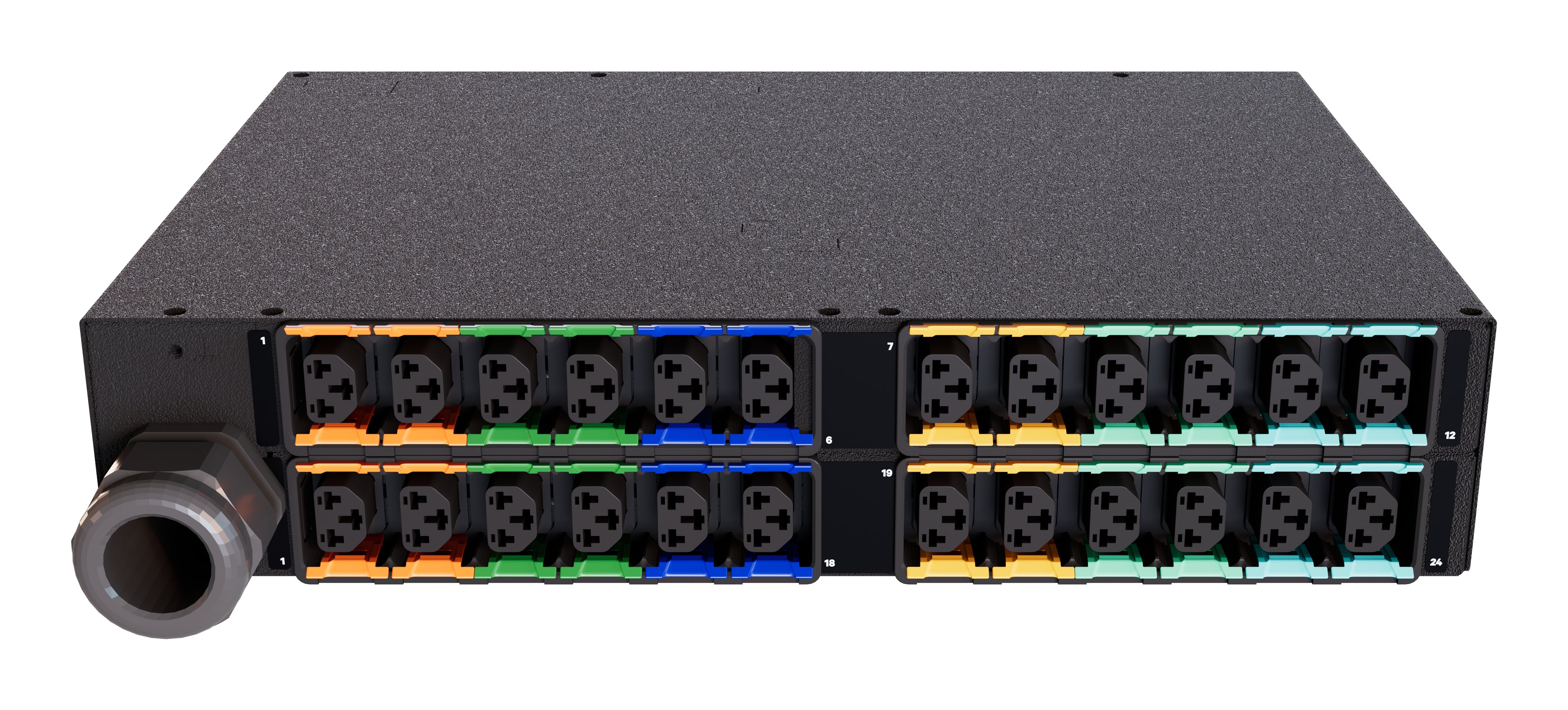 Vertiv PowerIT VP5U62A2 power distribution unit (PDU) 24 AC outlet(s) 2U Black