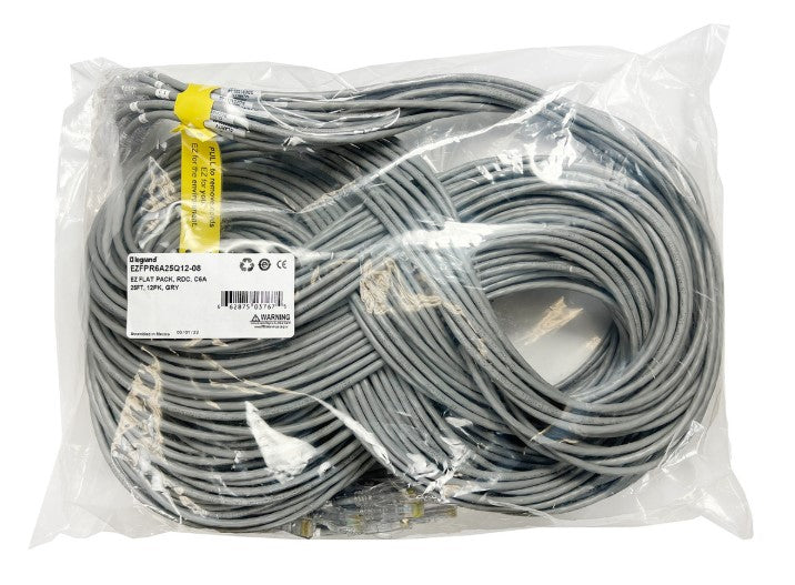 Legrand EZ Patch networking cable Gray 107.9" (2.74 m) Cat6a