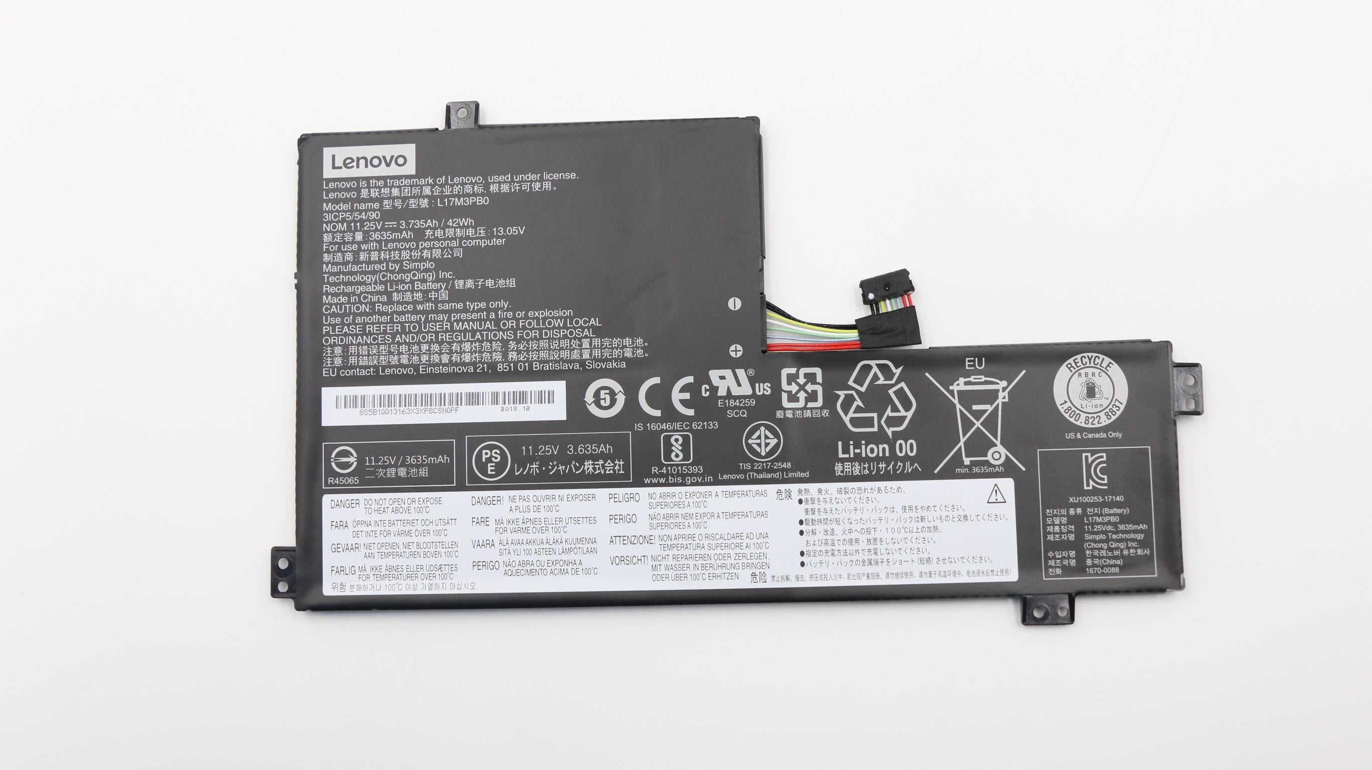 Lenovo 5B10Q13163 laptop spare part Battery