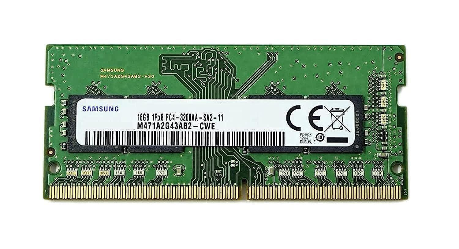 Samsung M471A2G43AB2-CWE 16GB DDR4 3200MHz PC4-25600 SODIMM memory module 1 x 16 GB 3200 MT/s 260-pin SO-DIMM