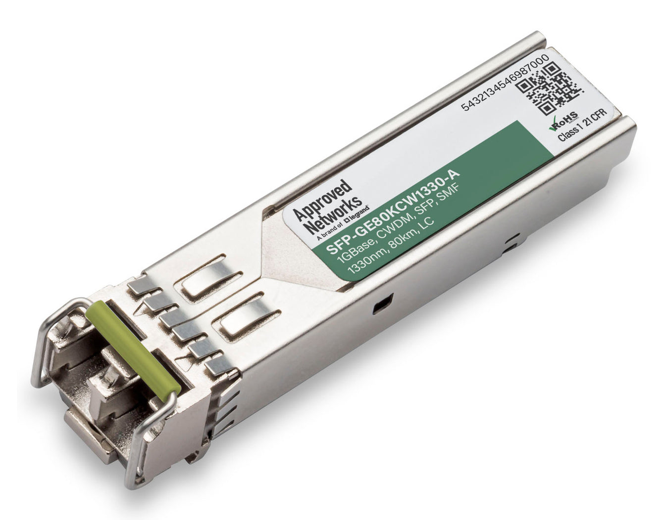 Legrand SFP-GE80KCW1330-A network transceiver module Fiber optic 1250 Mbit/s 1330 nm