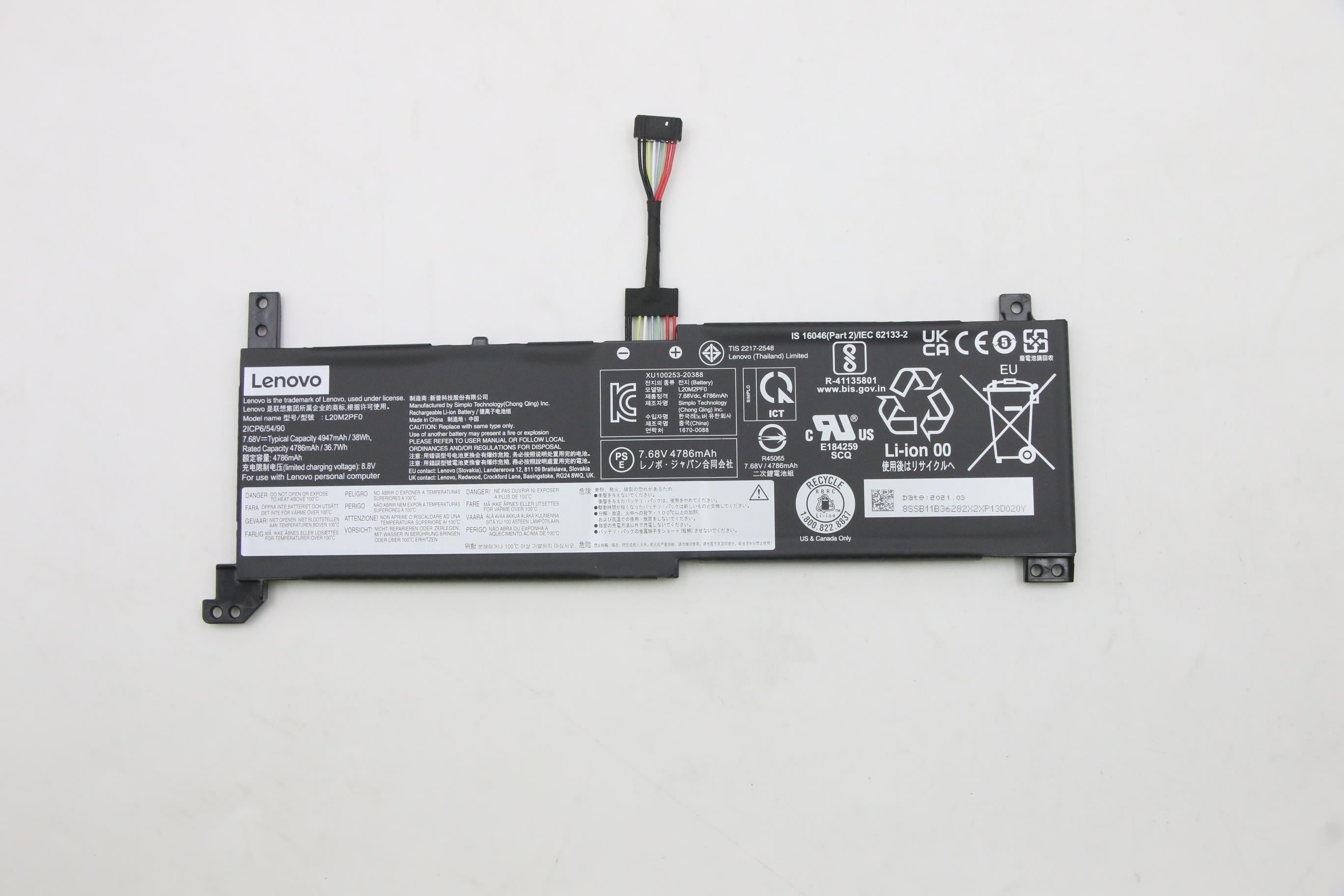 Lenovo 5B11B36280 laptop spare part Battery