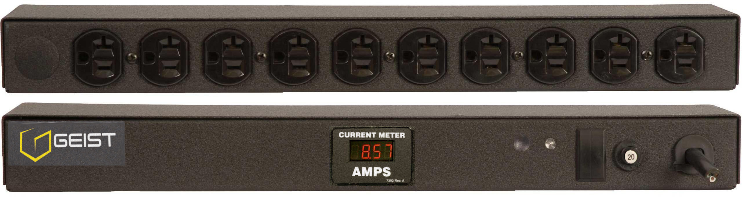 Vertiv Geist BRFAN100-1025 power distribution unit (PDU) 10 AC outlet(s) 0U Black
