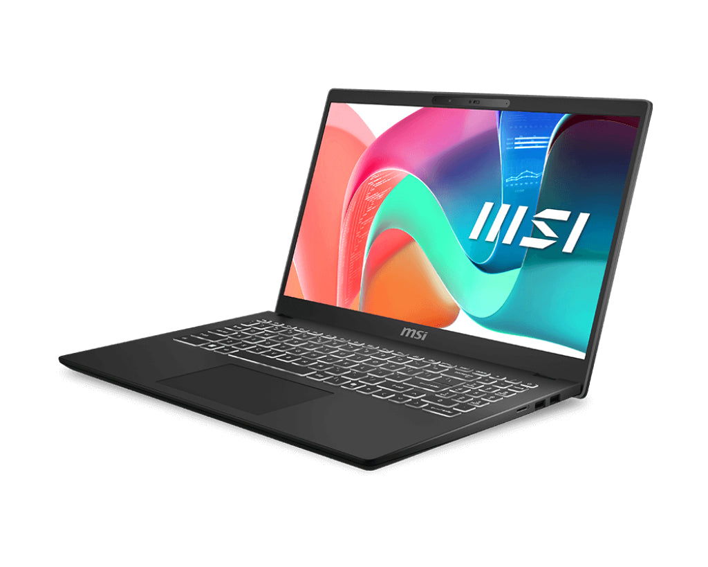 MSI Modern 15 H C2RMTG-406US Intel Core 9 270H Laptop 15.6" Full HD 32 GB DDR4-SDRAM 1 TB SSD Wi-Fi 6E (802.11ax) Windows 11 Home Black
