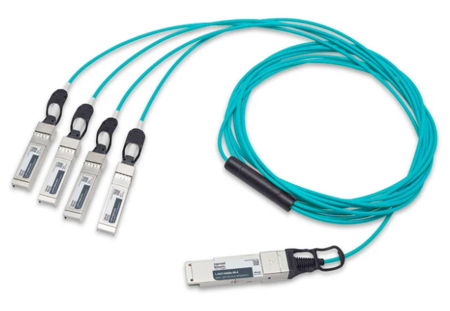 Legrand L-AOC-Q4S28-2M-A InfiniBand/fibre optic cable 78.7" (2 m) QSFP28 4x SFP28 Aqua color