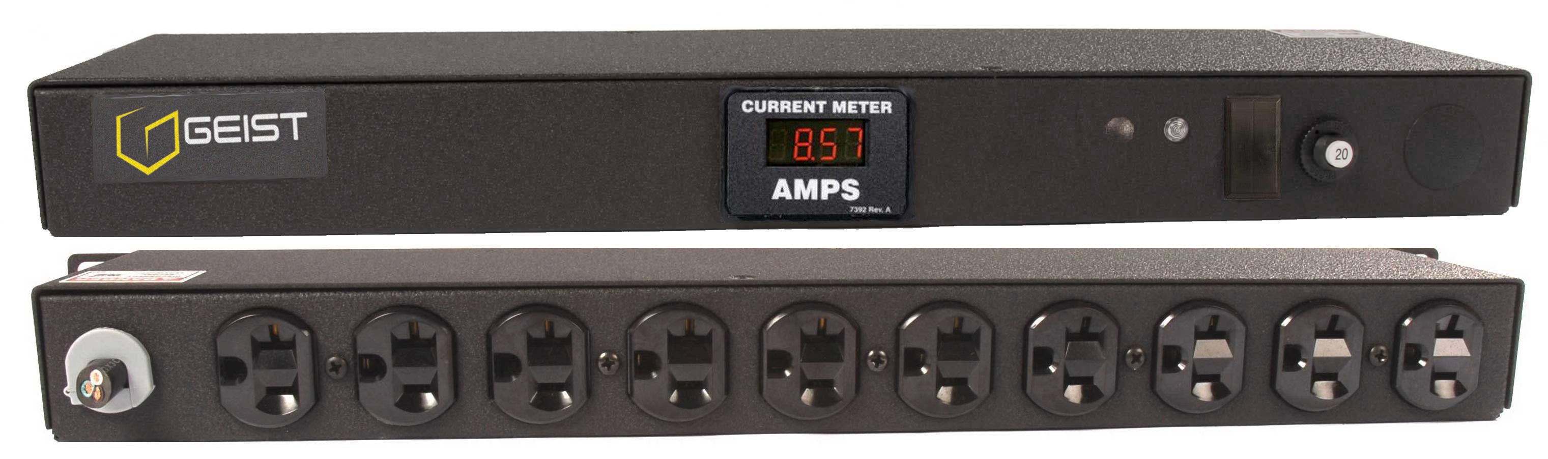 Vertiv BRAN100-1025TL power distribution unit (PDU) 10 AC outlet(s) 0U Black